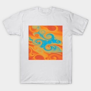 Abstract Liquid Circle T-Shirt